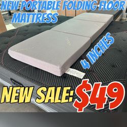 NEW PORTABLE FOLDING MATTRESS (4 INCHES)