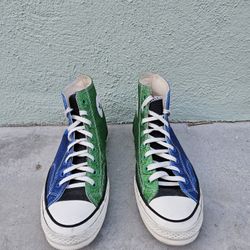 Converse JW Anderson x Chuck 70 High Glitter Pack Blue Green Size Men's 9.5