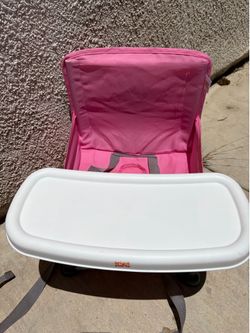 pink camping chair