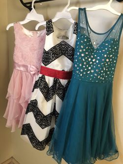 Set of 3- Girls Holiday Party Dress (Size 10)