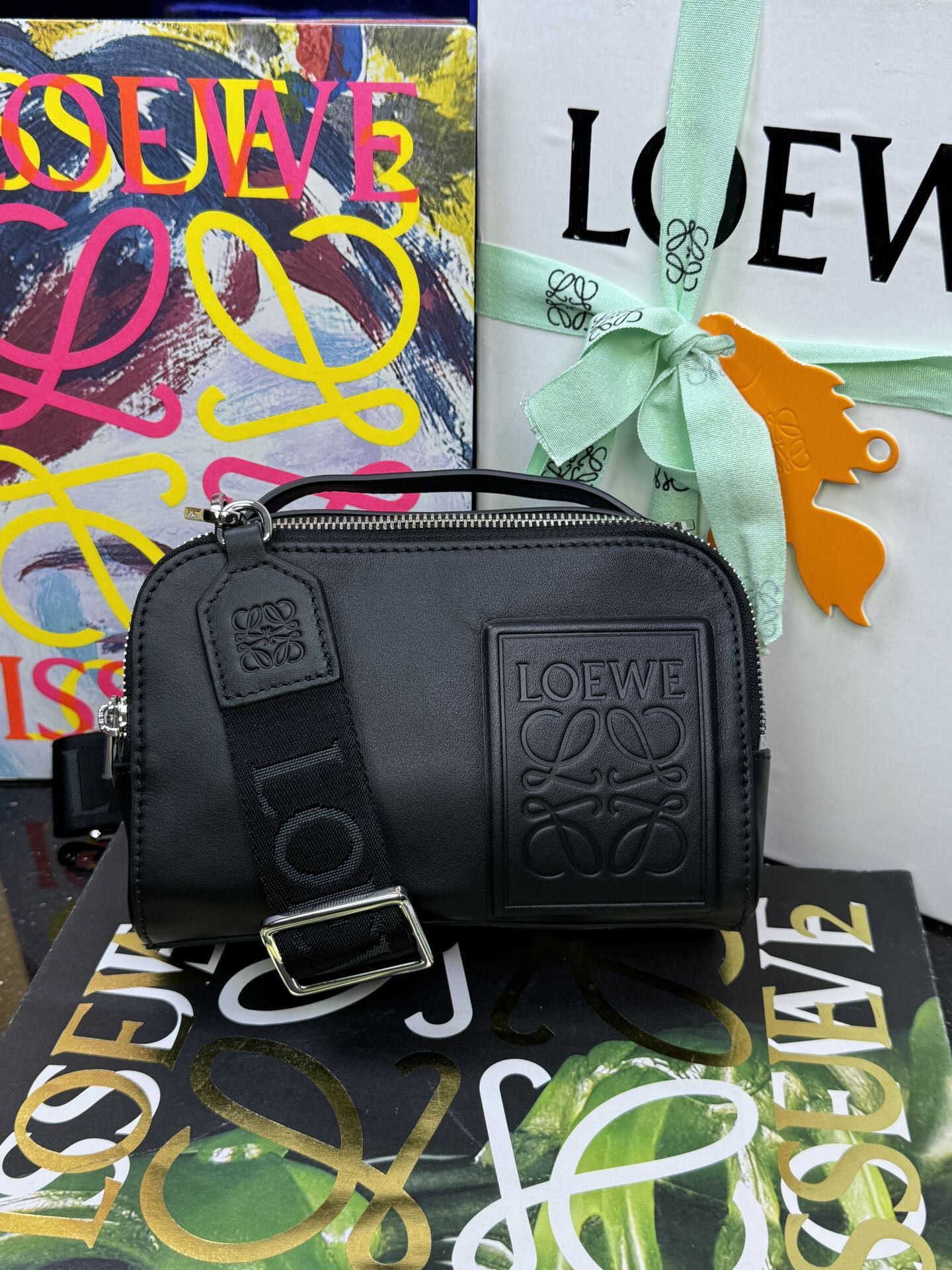Loewe Men’s Shoulder Bags Black