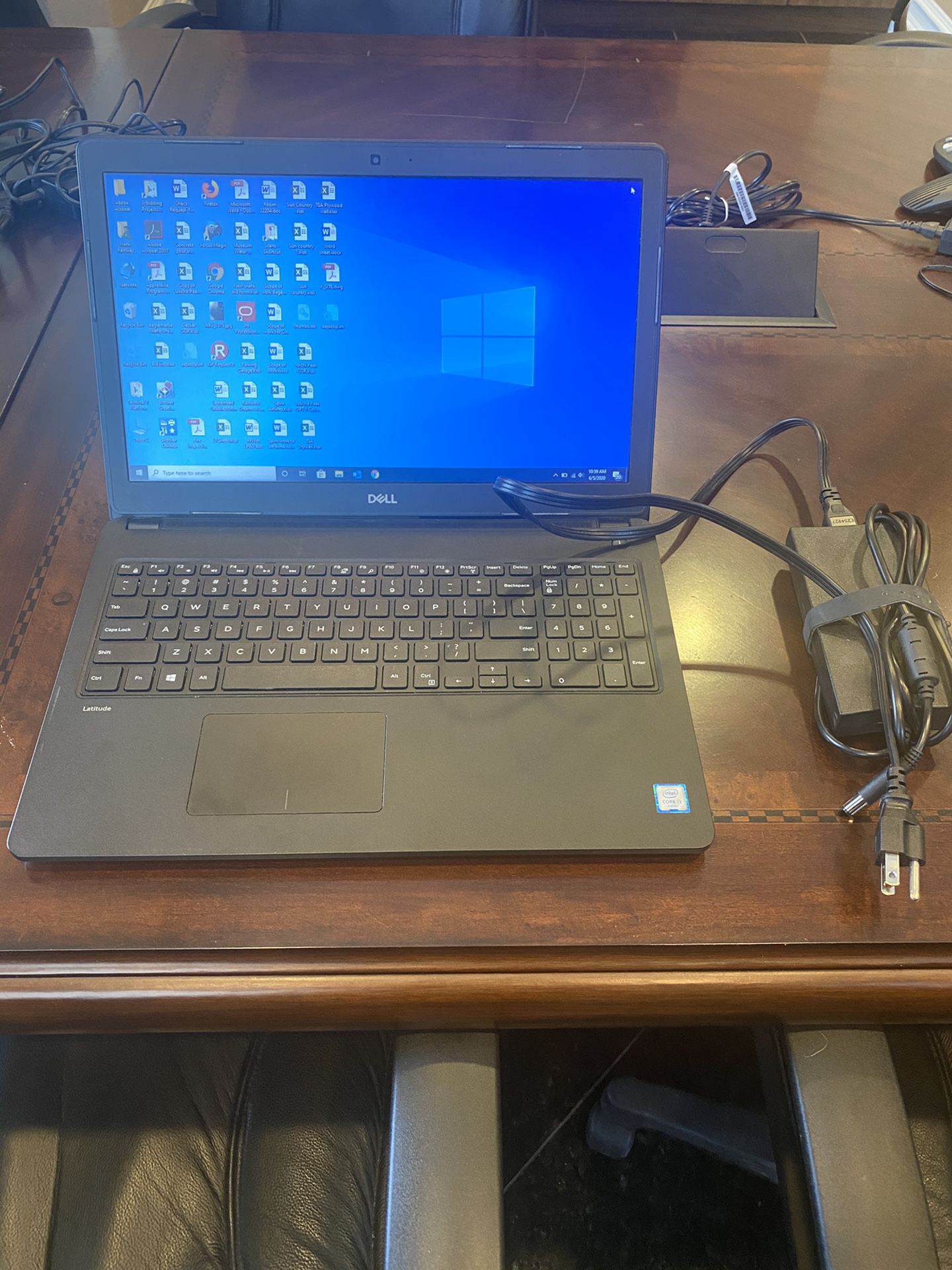 Dell laptop 15 inch webcam and charger included