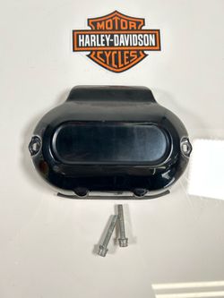 17-20 OEM Harley M8 Touring Hydraulic Clutch Side Cover Gloss Black - 25800055. SM9KNT0082