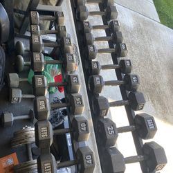 Dumbbell Set With Rack 