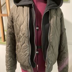 Forever 21 Men’s Hooded Bomber Jacket