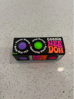 RARE Teenie Nee Doh Groovy Glob 3 Pack -Purple Green Pink-SEALED-