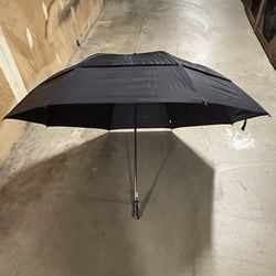TOTES Extremely Large, 64" DOUBLE-CANOPY, Auto-Open, Vented Umbrella (accommodates 2 people!!) - firm price