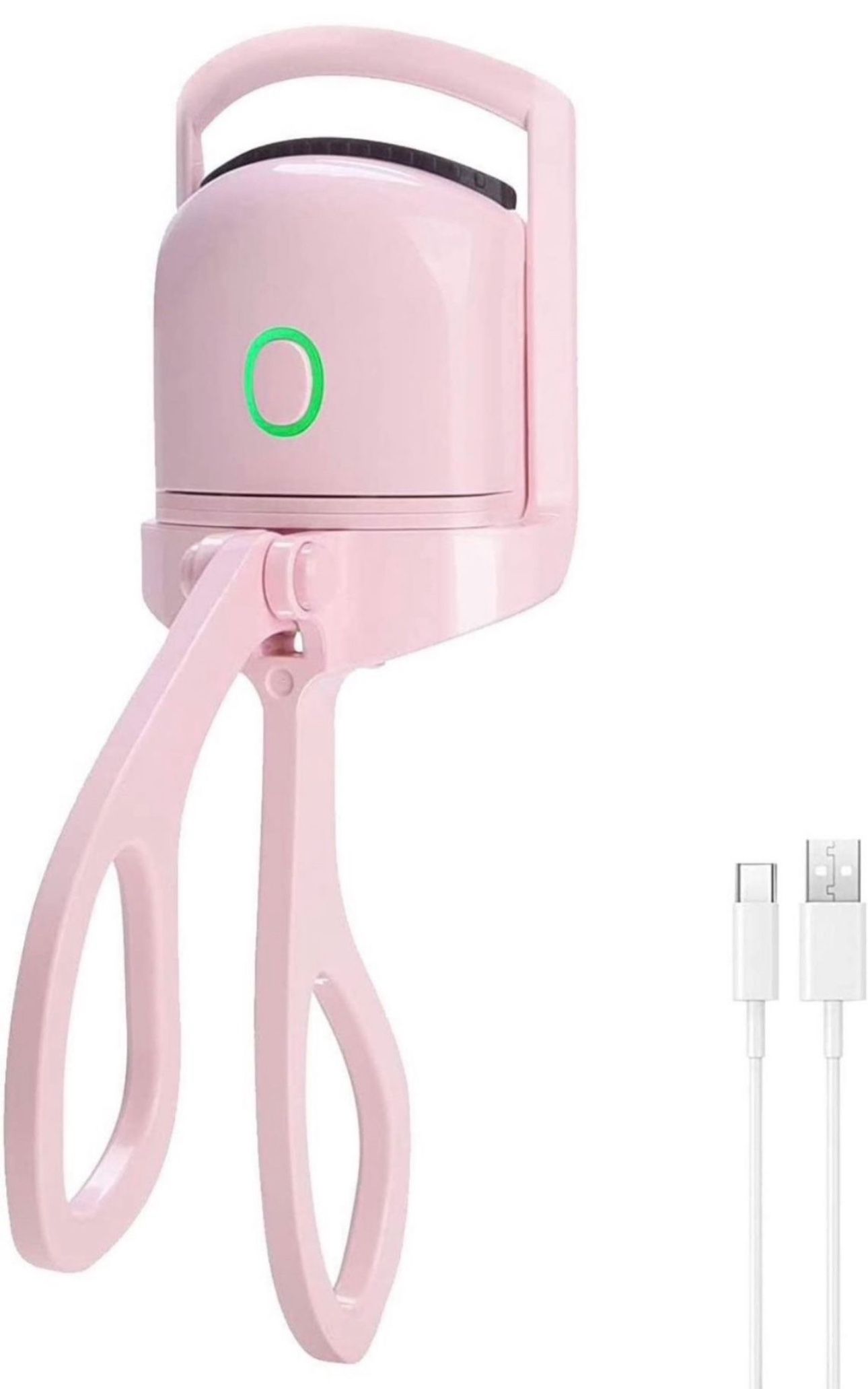 Electric Heated Eyelash Curler USB Rechargeable Heated Eyelash Curler Long Lasting Fast Preheat Lash Curler for Natural Lashes