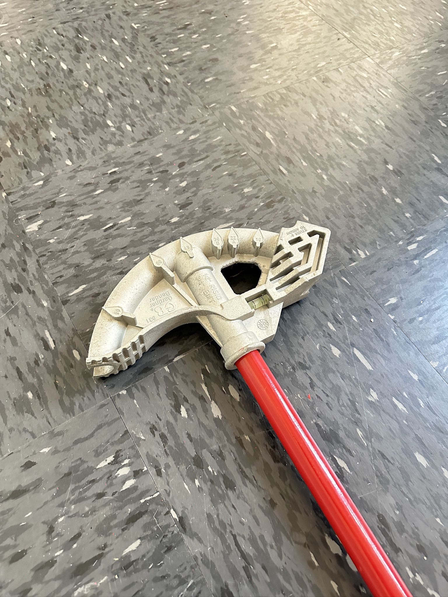 GB Gardner Pipe Bender 3/4 EMT 1/2” Rigid