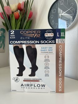 2-pack of Copper Fit Elite Compression Socks
