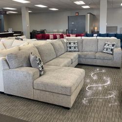 $10 Payment ✌️Ballinasloe Platinum 3 Piece Sectional Sofa