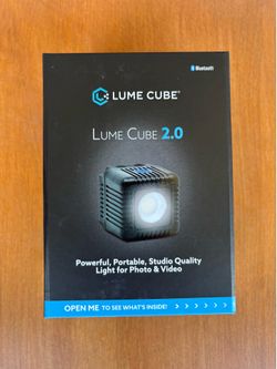 Lume Cube 2.0 LED Camera Light Bluetooth Waterproof Hot/Cold Shoe, Black