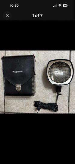 Vintage GE Super 8 Keystone Brand Movie Light 650w Model With Case Tested