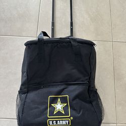 U.S. Army Black Luggage Suitcase Roller Duffle Bag