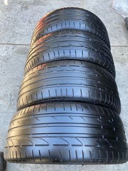 Full set of 225-45-17 Bridgestone Potenza RFT Run Flat OEM BMW