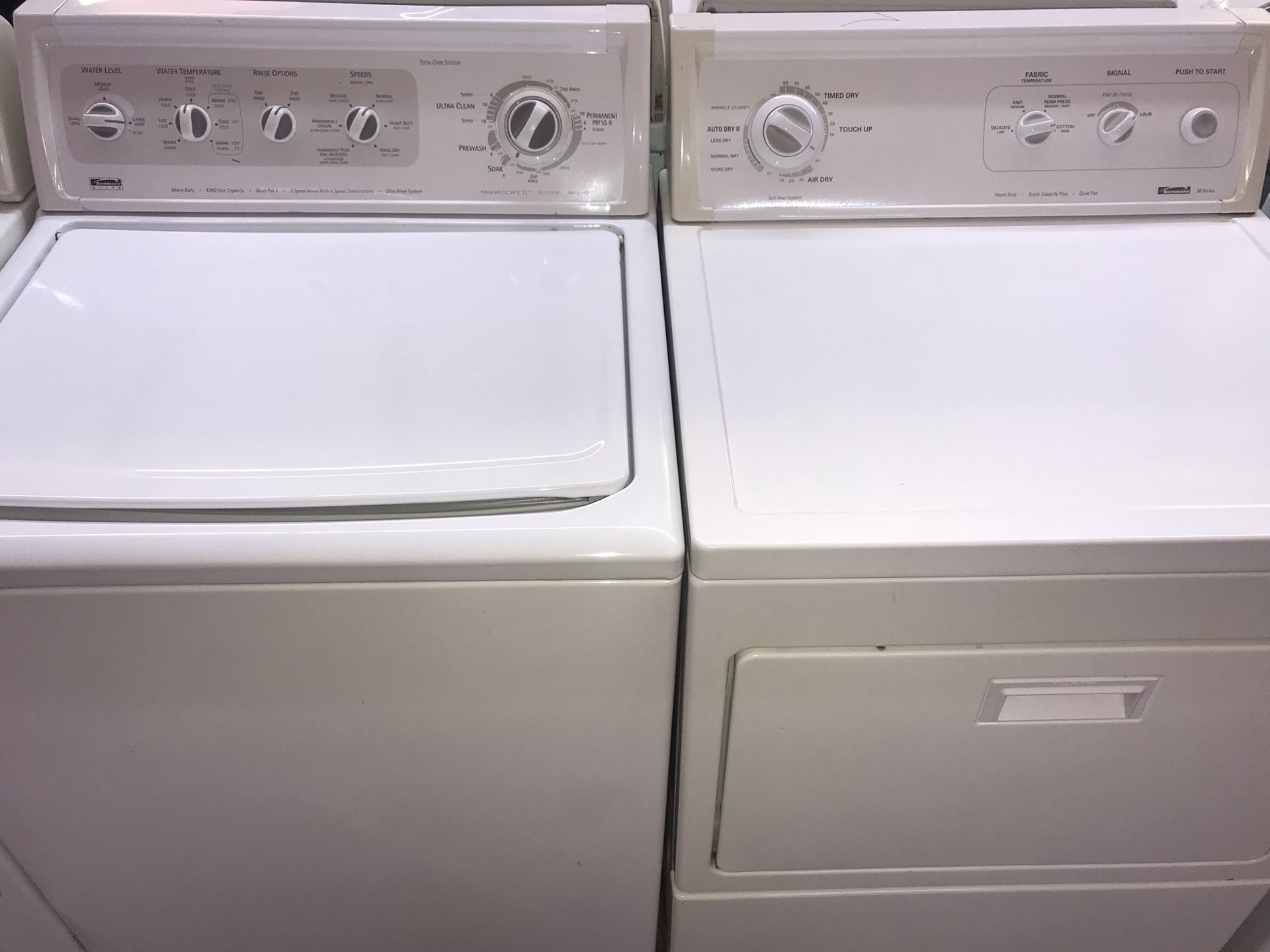 Kenmore washer and dryer gas