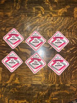 Vintage Duke Beer Coasters - Set of 6 Duquesne Brewing Pittsburgh