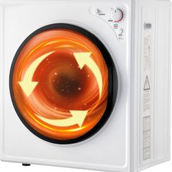 9LBS -1400W Portable Clothes Dryer with Easy Control Knob, White