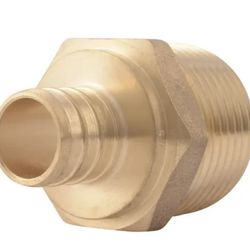 Sharkbite UC139LF 3/4" X 1" MNPT Crimp Male Connector - Brass