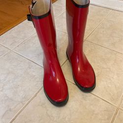 Red Boots Ladies Size 9
