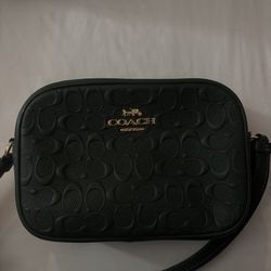 Dark Green Coach Crossbody 