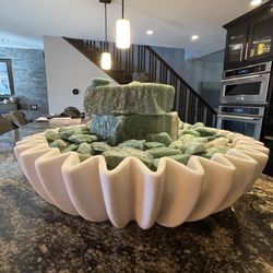 Turquoise Quartzite & Marble Fountain – Indoor/Outdoor