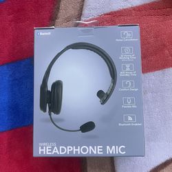 wireless headphone with mic 