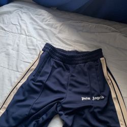 Palm Angels Navy Blue Shorts