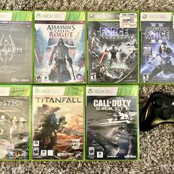 NEW & USED XBOX 360 GAMES + 1 Game Controller 