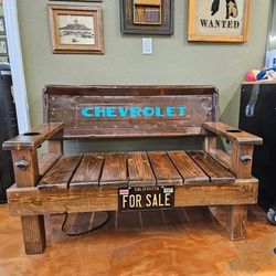 Custom Made Chevy Truck Tailgate Bench 