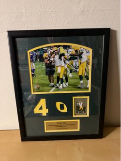Brett Favre Game Used Jersey Relic Packers 420 TD Record Framed LE /421