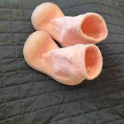 Pink Anti-Slip Toddler Shoes/Socks 