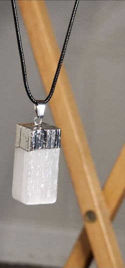 Crystal Jewelry _ Selenite Necklace _ Set Your Intentions_ Intention Chain