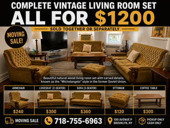Moving to Florida -Furniture sale