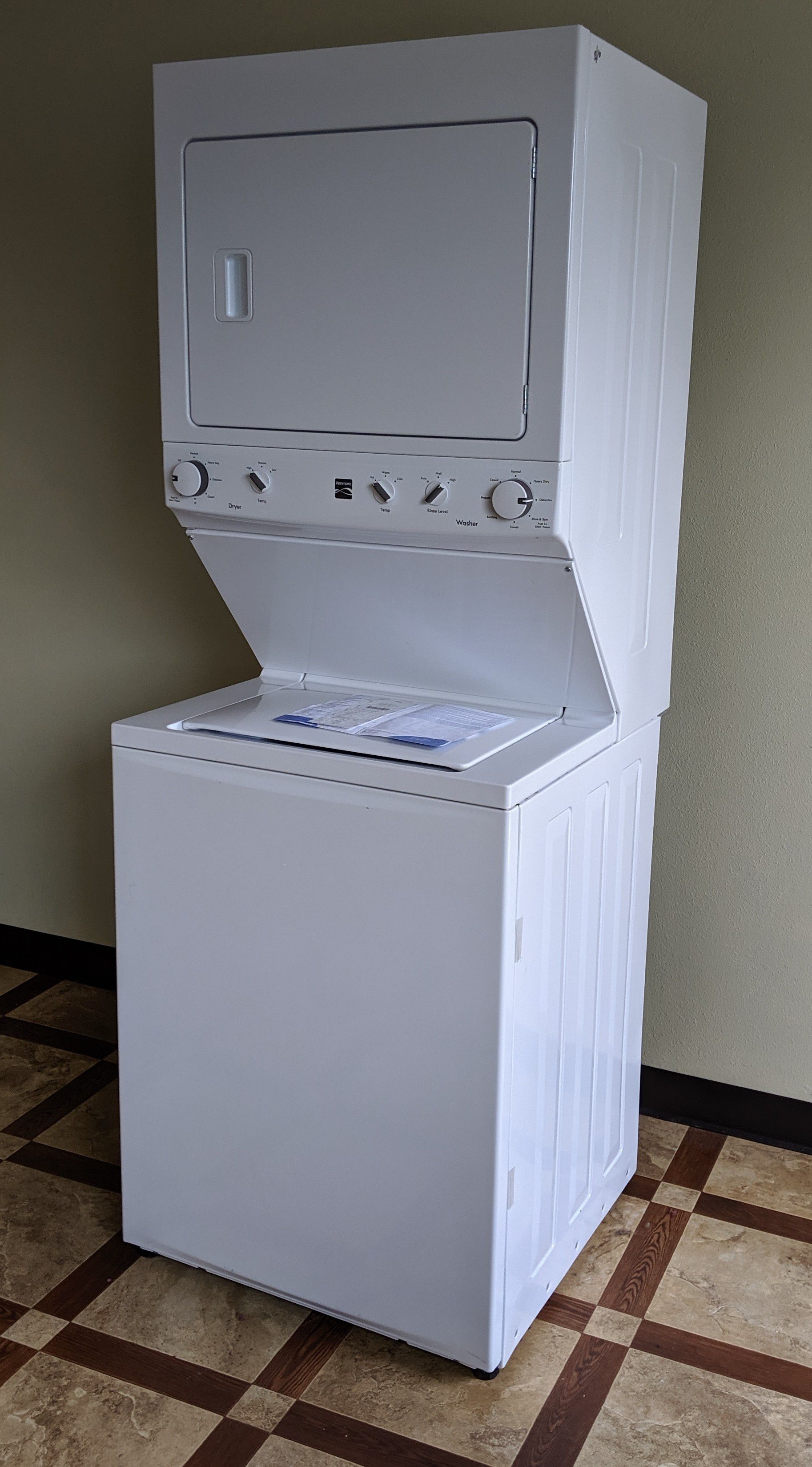 Kenmore Stackable heavy duty washer and dryer