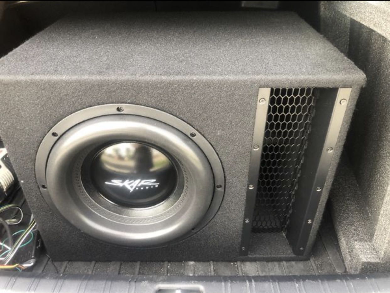Brand New 12” Inch Subwoofer BOX ONLY Sub Amplifier Amplificador Skar Audio Car