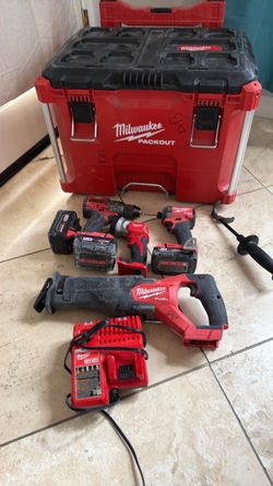 Milwaukee fuel m18 tools and box