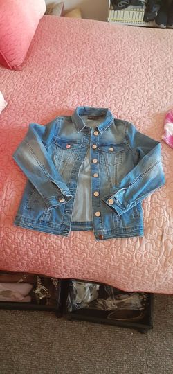 DG2 By DIANE GILMAN VIRTUAL STRECH denim Jacket Brand New 