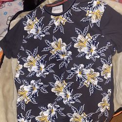 Mens XXL Gucci Grey and floral T-Shirt