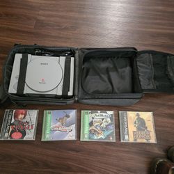 Playstation 1 With 4 games And Carry BAG $100