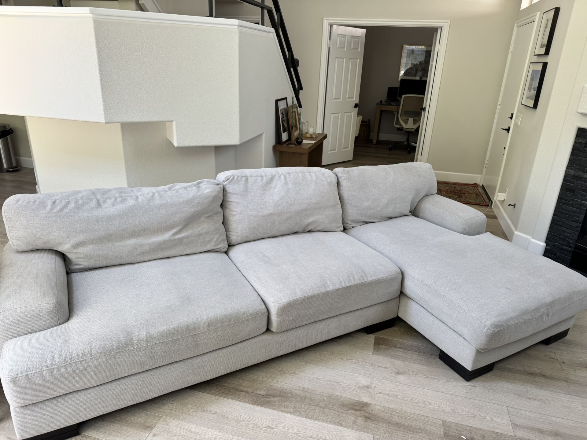 Grey Sofa With Chaise