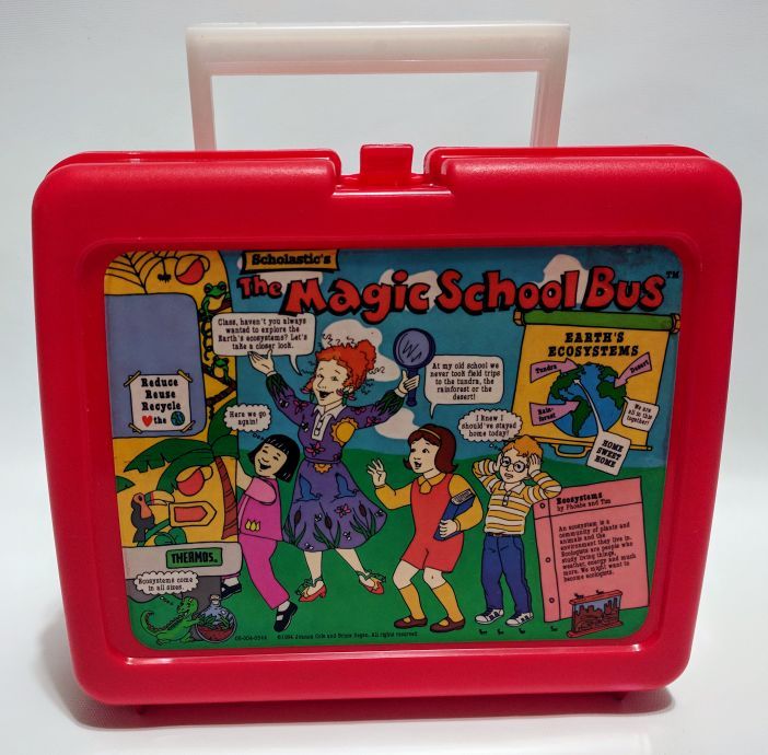 RARE 1994 Vintage Scholastic's THE MAGIC SCHOOL BUS Plastic Lunch Box by Thermos
