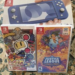 Nintendo Switch Lite Great Condition Plus 2 Sealed Games