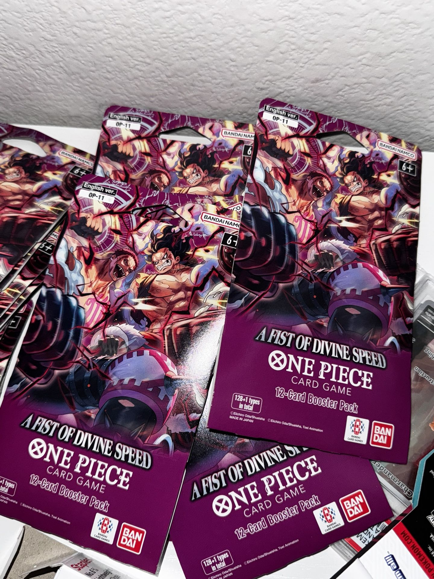 One Piece A Fist Of Divine Speed Trading Card Booster Packs 