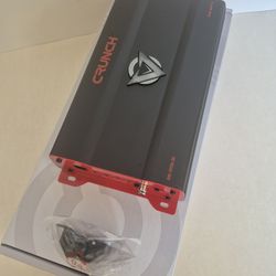 CRUNCH 3725 WATTS MONOBLOCK 1 OHM STABLE BUILT IN CROSSOVER WITH BASS CONTROL CAR AMPLIFIER