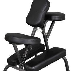Massage Chair Portable, Tattoo Chair, 4 in Thick Foam Therapy Chair, Adjustable Spa Salon Folding Massage Chair with Face Cradle for Client, with...