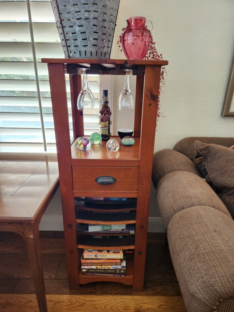 Wine Glass Rack And Shelf