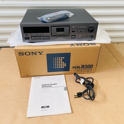 Sony PCM-R300 Professional DAT Audio Recorder. Comes with Original Remote, Operational Manual and Original Box