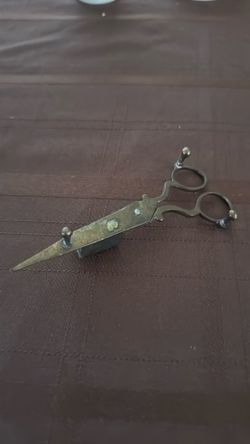 Antique Brass Candle Snuffer and Wick Trimmer