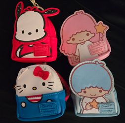 Loungefly hello kitty mini charm backpacks keychain dangles